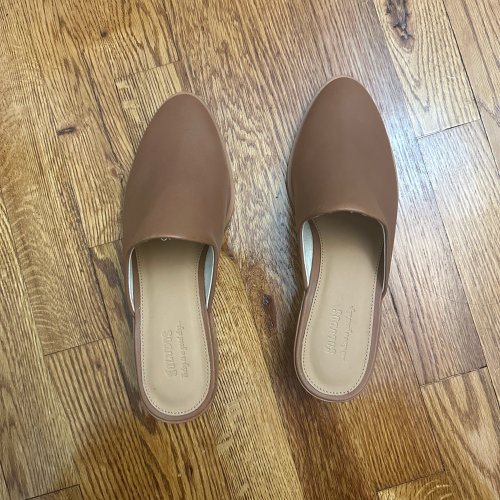 Soludos Brown Slip-On Mules - Never Worn!